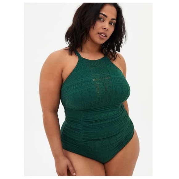torrid Other - Torrid High Neck Crochet One Piece Swimsuit Size 3x 22/24 *See description*
